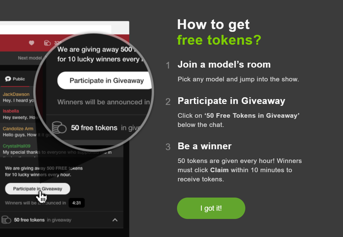 Vip how to get free stripchat tokens
