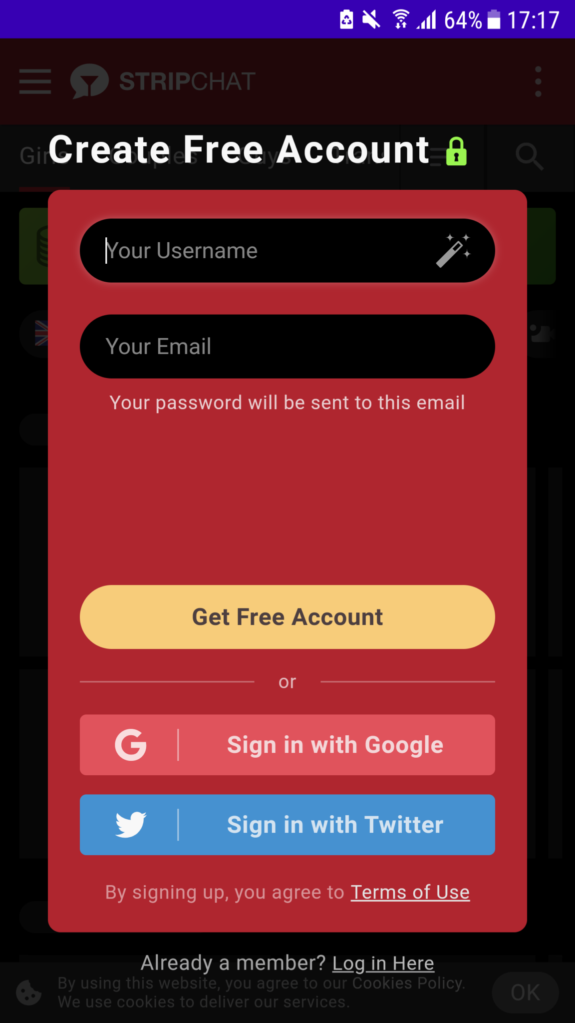 Android App Live Stripchat - Oncamgirl.com Camgirl Models